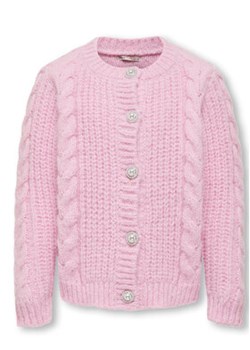 Kids ONLY Kardigan 15296423 Różowy Regular Fit ze sklepu MODIVO w kategorii Swetry dziewczęce - zdjęcie 168535007