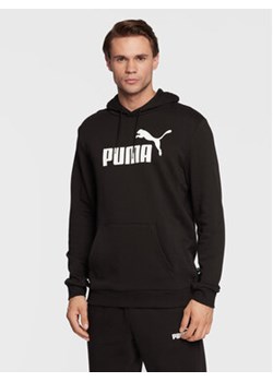 Puma Bluza Essentials Big Logo 586688 Czarny Regular Fit ze sklepu MODIVO w kategorii Bluzy męskie - zdjęcie 168535259