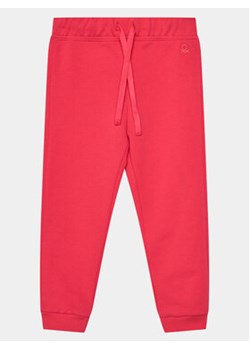United Colors Of Benetton Spodnie dresowe 3J70GF01N Różowy Regular Fit ze sklepu MODIVO w kategorii Spodnie i półśpiochy - zdjęcie 168535535