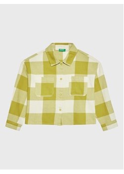 United Colors Of Benetton Koszula 5X5VCQ00Z Zielony Regular Fit ze sklepu MODIVO w kategorii Koszule chłopięce - zdjęcie 168535616