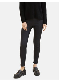 Tom Tailor Spodnie materiałowe 1039611 Czarny Slim Fit ze sklepu MODIVO w kategorii Spodnie damskie - zdjęcie 168535947