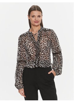Guess Bluzka W3RH56 WDW52 Czarny Regular Fit ze sklepu MODIVO w kategorii Bluzki damskie - zdjęcie 168536046