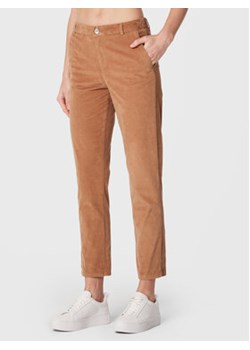 United Colors Of Benetton Spodnie materiałowe 4AH7DF020 Beżowy Regular Fit ze sklepu MODIVO w kategorii Spodnie damskie - zdjęcie 168536088