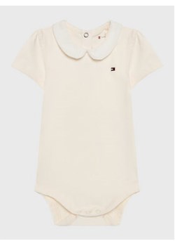 Tommy Hilfiger Body dziecięce KN0KN01576 Biały Regular Fit ze sklepu MODIVO w kategorii Body niemowlęce - zdjęcie 168536419