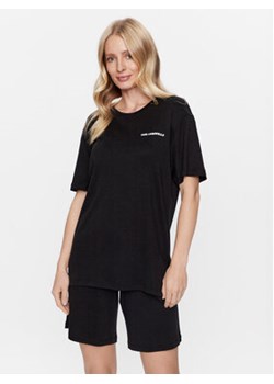 KARL LAGERFELD T-Shirt Unisex 220W2180 Czarny Regular Fit ze sklepu MODIVO w kategorii Bluzki damskie - zdjęcie 168536827