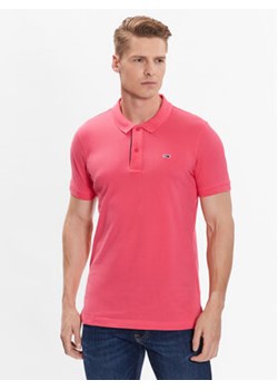 Tommy Jeans Polo DM0DM15940 Różowy Slim Fit ze sklepu MODIVO w kategorii T-shirty męskie - zdjęcie 168537588