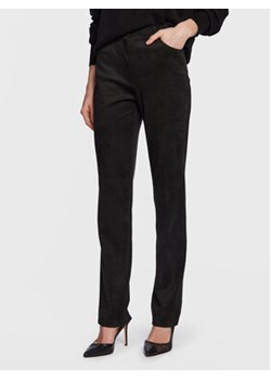 Guess Spodnie materiałowe Kelly W3RA0M WE0L0 Czarny Straight Fit ze sklepu MODIVO w kategorii Spodnie damskie - zdjęcie 168538018