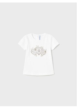 Mayoral T-Shirt 105 Biały Regular Fit ze sklepu MODIVO w kategorii Koszulki niemowlęce - zdjęcie 168538315