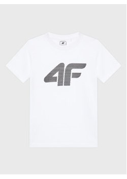 4F T-Shirt HJZ22-JTSM002 Biały Regular Fit ze sklepu MODIVO w kategorii T-shirty chłopięce - zdjęcie 168538598