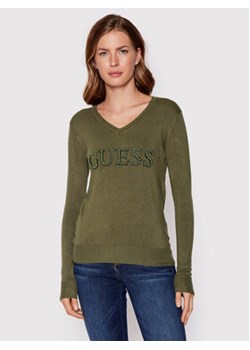 Guess Sweter W2YR26 Z2NQ0 Zielony Regular Fit ze sklepu MODIVO w kategorii Swetry damskie - zdjęcie 168538816