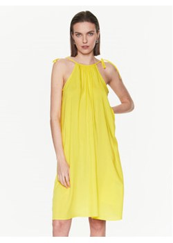 Tommy Hilfiger Sukienka letnia Cover Up UW0UW04614 Żółty Regular Fit ze sklepu MODIVO w kategorii Sukienki - zdjęcie 168539188