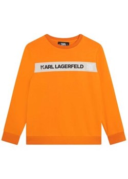 Karl Lagerfeld Kids Bluza Z25402 D Pomarańczowy Regular Fit ze sklepu MODIVO w kategorii Bluzy chłopięce - zdjęcie 168539338