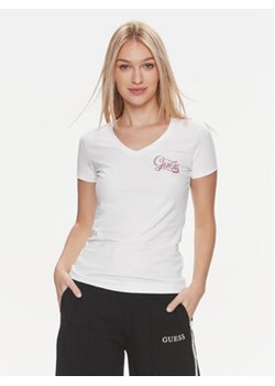 Guess T-Shirt W4RI55 J1314 Biały Slim Fit ze sklepu MODIVO w kategorii Bluzki damskie - zdjęcie 168539415