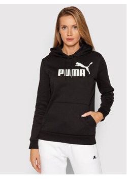 Puma Bluza Essentials Logo 586788 Czarny Regular Fit ze sklepu MODIVO w kategorii Bluzy damskie - zdjęcie 168539635