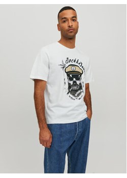 Jack&Jones T-Shirt Roxbury 12227779 Biały Regular Fit ze sklepu MODIVO w kategorii T-shirty męskie - zdjęcie 168540758