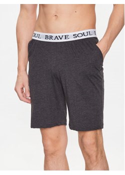 Brave Soul Szorty piżamowe MLWB-149KEVCHL Szary Regular Fit ze sklepu MODIVO w kategorii Piżamy męskie - zdjęcie 168540769