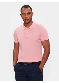 Tommy Jeans Polo DM0DM18312 Różowy Slim Fit ze sklepu MODIVO w kategorii T-shirty męskie - zdjęcie 168540806