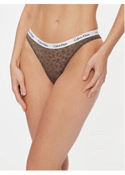 Calvin Klein Underwear Figi brazylijskie 000QD3859E Brązowy ze sklepu MODIVO w kategorii Majtki damskie - zdjęcie 168540845