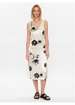Calvin Klein Sukienka codzienna K20K205595 Écru Regular Fit ze sklepu MODIVO w kategorii Sukienki - zdjęcie 168540957