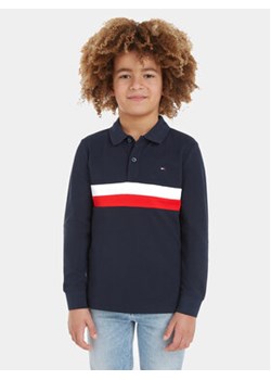 Tommy Hilfiger Polo Corporate Colorblock KB0KB08656 Granatowy Regular Fit ze sklepu MODIVO w kategorii T-shirty chłopięce - zdjęcie 168541107