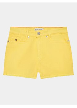 Tommy Hilfiger Szorty jeansowe Harper KG0KG07242 D Żółty Straight Fit ze sklepu MODIVO w kategorii Spodenki dziewczęce - zdjęcie 168541247