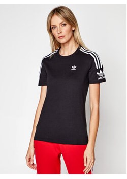 adidas T-Shirt Lock Up ED7530 Czarny Regular Fit ze sklepu MODIVO w kategorii Bluzki damskie - zdjęcie 168541918