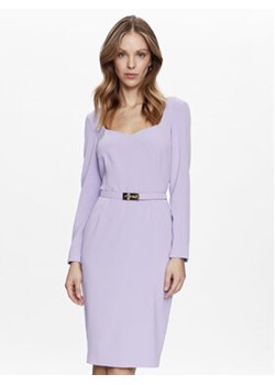 Pinko Sukienka koktajlowa Mendosa 100559 7624 Fioletowy Regular Fit ze sklepu MODIVO w kategorii Sukienki - zdjęcie 168541996