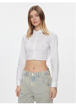 Tommy Jeans Koszula DW0DW17344 Biały Slim Fit ze sklepu MODIVO w kategorii Koszule damskie - zdjęcie 168542028