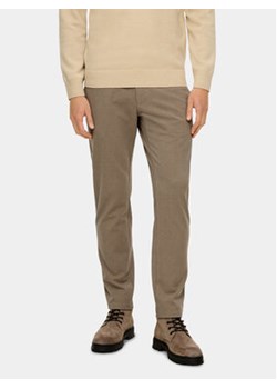 s.Oliver Spodnie materiałowe 2136177 Brązowy Regular Fit ze sklepu MODIVO w kategorii Spodnie męskie - zdjęcie 168542809