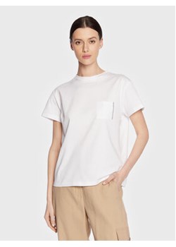 Fabiana Filippi T-Shirt JEDP04W108 Biały Regular Fit ze sklepu MODIVO w kategorii Bluzki damskie - zdjęcie 168543529