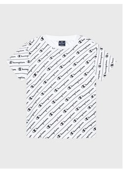 Champion T-Shirt 306118 Biały Regular Fit ze sklepu MODIVO w kategorii T-shirty chłopięce - zdjęcie 168543845