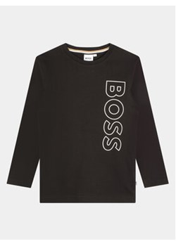 Boss Bluzka J25O68 M Czarny Regular Fit ze sklepu MODIVO w kategorii T-shirty chłopięce - zdjęcie 168544147