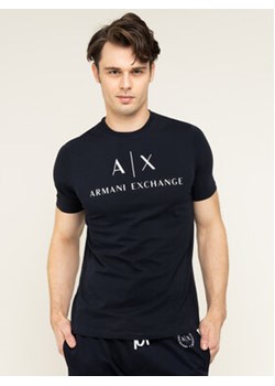 Armani Exchange T-Shirt 8NZTCJ Z8H4Z 1510 Granatowy Regular Fit ze sklepu MODIVO w kategorii T-shirty męskie - zdjęcie 168544338