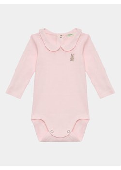 United Colors Of Benetton Body dziecięce 3I9WAB00G Różowy Regular Fit ze sklepu MODIVO w kategorii Body niemowlęce - zdjęcie 168544659