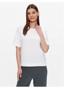 Calvin Klein Performance T-Shirt 00GWS3K128 Biały Relaxed Fit ze sklepu MODIVO w kategorii Bluzki damskie - zdjęcie 168545058
