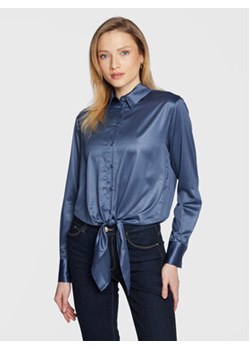 Guess Koszula Donna W3RH04 WF520 Granatowy Regular Fit ze sklepu MODIVO w kategorii Koszule damskie - zdjęcie 168545419