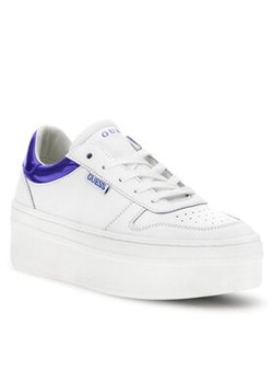 Guess Sneakersy Lifet FL7LIF LEA12 Biały ze sklepu MODIVO w kategorii Buty sportowe damskie - zdjęcie 168546219