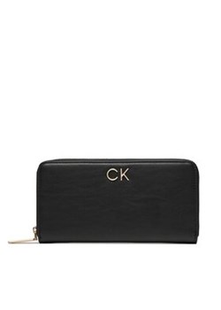 Calvin Klein Duży Portfel Damski Re-Lock Z/A Wallet Lg K60K609699 Czarny ze sklepu MODIVO w kategorii Portfele damskie - zdjęcie 168546437