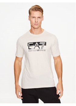 EA7 Emporio Armani T-Shirt 6RPT81 PJM9Z 1716 Srebrny Regular Fit ze sklepu MODIVO w kategorii T-shirty męskie - zdjęcie 168546487