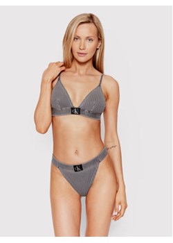 Calvin Klein Swimwear Dół od bikini Cheeky KW0KW01718 Szary ze sklepu MODIVO w kategorii Stroje kąpielowe - zdjęcie 168547118
