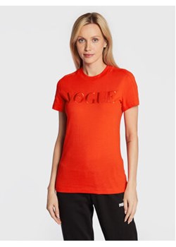Puma T-Shirt VOGUE 535234 Czerwony Regular Fit ze sklepu MODIVO w kategorii Bluzki damskie - zdjęcie 168547276
