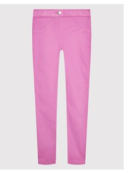 United Colors Of Benetton Spodnie materiałowe 4AU0CE00Q Różowy Skinny Fit ze sklepu MODIVO w kategorii Spodnie dziewczęce - zdjęcie 168547445