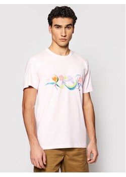 Vans T-Shirt CHRIS JOHANSON VN0A5EB5 Różowy Slim Fit ze sklepu MODIVO w kategorii T-shirty męskie - zdjęcie 168547989