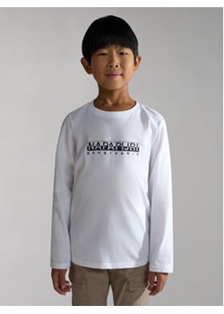 Napapijri Bluzka S-Box NP0A4GNI S Biały Regular Fit ze sklepu MODIVO w kategorii T-shirty chłopięce - zdjęcie 168548349
