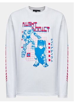 Night Addict Longsleeve MLT-NA149TIM Biały Regular Fit ze sklepu MODIVO w kategorii T-shirty męskie - zdjęcie 168548368