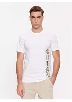 Guess T-Shirt M4RI30 J1314 Biały Slim Fit ze sklepu MODIVO w kategorii T-shirty męskie - zdjęcie 168548578