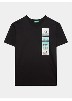 United Colors Of Benetton T-Shirt 3096C10BL Czarny Regular Fit ze sklepu MODIVO w kategorii T-shirty chłopięce - zdjęcie 168549029