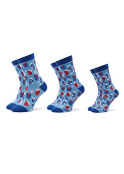 Rainbow Socks Zestaw 3 par wysokich skarpet unisex Xmas Balls Niebieski ze sklepu MODIVO w kategorii Skarpetki dziecięce - zdjęcie 168549237