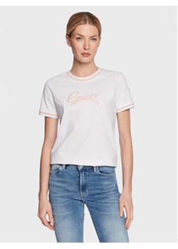 Guess T-Shirt Camila W3RI31 I3Z11 Biały Regular Fit ze sklepu MODIVO w kategorii Bluzki damskie - zdjęcie 168549307