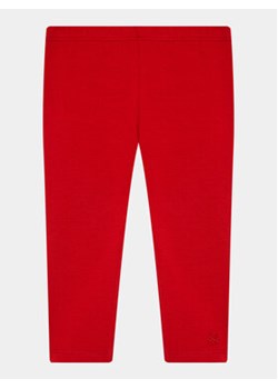 United Colors Of Benetton Legginsy 3MT1GF01L Czerwony Slim Fit ze sklepu MODIVO w kategorii Spodnie dziewczęce - zdjęcie 168549327